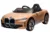 Masinuta electrica pentru copii BMW I4 Brown 12V 70W cu scaun piele, roti EVA, slow start, lumini si sunete