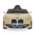 Masinuta electrica pentru copii BMW I4 Champaign 12V 70W cu echipare premium ,deschidere usi si licenta, panou audio, roti din spuma Eva, pornire la buton, scaun piele si telecomanda