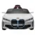 Masinuta electrica pentru copii BMW I4 White 12V 70W cu scaun piele, roti EVA, slow start, lumini si sunete