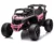Masinuta electrica pentru copii Can Am Marverick UTV Light Pink 12V 90W cu telecomanda 2.4G, deschidere usi, scaun ergonomic, pornire la buton, functii muzicale si suspensii
