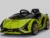 Masinuta electrica pentru copii Nichiduta Lamborghini Sian verde 70W cu scaun din piele, slow start ,faruri si lumini led, unitate audio cu display si mufa Mp3 si Usb