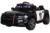 Masinuta electrica pentru copii Nichiduta Police Patrol Black 70W cu girofar politie si statie, unitate audio cu display baterie, USB si sistem troller