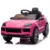 Masinuta electrica pentru copii, Porsche Cayenne 70W 12V, scaun tapitat, culoare roz