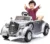 Masinuta electrica pentru copii RC Audi 90W Horch 12V argintiu vopsit cu suspensii si muzica