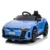 Masinuta electrica pentru copii RC Audi RS e-tron 12V albastru cu suspensii, muzica si centura siguranta