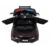 Masinuta electrica pentru copii Super-Police negru 70W cu telecomanda, amortizoare, lumini,panou audio, scaun piele si roti din spuma Eva