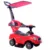 Masinuta pentru copii Novokids Mega Car Plus Rosu cu Melodii, Maner si Copertina detasabile, Greutate admisa 20kg