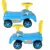Masinuta pentru copii fara pedale Blue Baby Car, volan cu butoane muzicale, potrivita copiilor intre 1-3 ani, greutate maxima admisa 25 kg