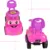 Masinuta pentru copii fara pedale Pink Baby Car, volan cu butoane muzicale, potrivita copiilor intre 1-3 ani, greutate maxima admisa 25 kg