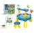 Masuta 2in1 de apa si nisip pentru copii Matadi Sand and Water Toy cu scaunel, 2 nivele, jucarii incluse, picioare robuste, dimensiune 56x56x63,5 cm