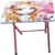 Masuta pentru copii Novokids My first folding table Roz Princess din MDF, pliabila, dimensiuni 60X40X56 cm, 2 nivele de inaltime, suprafata lucioasa