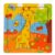 Mini puzzle din lemn, Woody, Animalute, 9 piese