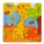Mini puzzle din lemn, Woody, Animalute, 9 piese