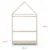 Mobilier decorativ casuta cu roti Childhome 80×135 cm lemn natural