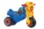 Motocicleta copii fara pedale Dohany Cross 1 Motorbike AlbastruGalben, scaun ergonomic, inaltime sezut 29 cm