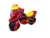 Motocicleta copii fara pedale Police Music 013956 Rosu Galben, prevazuta cu butoane pentru efecte sonore, ghidon inalt, Inaltimea scaunului 29 cm