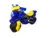 Motocicleta copii fara pedale Police Music 013957 Albastru Galben, prevazuta cu butoane pentru efecte sonore, ghidon inalt, Inaltimea scaunului 29 cm