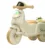 Motocicleta cu pedale pentru copii Nichiduta 3in1 Fast Beige cu maner parental detasabil,far cu lumina LED,muzica,structura stabila,sistem antirasturnare,roti rezistente,unghi de viraj limitat