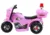 Motocicleta electrica pentru copii 35W LL999 LeanToys 5722 roz 6V , pedala acceleratie si portbagaj, sarcina maxima 20 kg