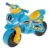 Motocicleta pentru copii fara pedale Racing 01391 AlbastruGalben prevazuta cu butoane pentru efecte sonore, ghidon inalt, Inaltimea scaunului 29 cm