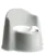 Olita cu protectie spate Potty Chair Grey  White