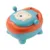 Olita pentru copii Little Mom Cute Monster Blue cu adaptor spuma PU moale, compartiment detasabil, non toxic, benzi antialunecare