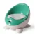 Olita pentru copii Little Mom First Class Aqua-Green, cu adaptor moale din spuma PU, spatar ergonomic, vas colector detasabil, picioruse antiderapante, dimensiune 32 x 34 x 30 cm