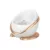 Olita pentru copii, Little Mom, design modern, cu adaptor moale din spuma PU, vas de colectare detasabil, spatar ergonomic, baza antiderapanta, dimensiune 18.5 x 33.5 x 28.5 cm, Gold Capsule