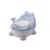 Olita pentru copii Little Mom Bear Potty Blue cu picioruse inaltatoare antiderapante, cu manere de sustinere , vas colector detasabil, dimensiune 29 x 35 x 34 cm