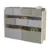 Organizator din lemn Ginger Home pentru jucarii cu 9 cutii textile AlbGri