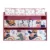 Organizator din lemn pentru copii Ginger Home Super Girl pentru jucarii cu 9 cutii textile detasabile,colturi si margini rotunjite,dimensiune 92x30x60 cm