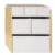 Organizator din material reciclat pentru jucarii, 3 Sprouts, Terrazzo Roz