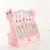 Organizator pentru carti si jucarii Nichiduta Giraffe Pink