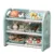 Organizator pentru jucarii Nichiduta Garden Butterfly Blue, cu 3 nivele si 6 cutii depozitare, margini rotunjite, 77x66x32 cm
