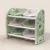 Organizator pentru jucarii Nichiduta Garden Butterfly Green, cu 3 nivele si 6 cutii depozitare, margini rotunjite, 77x66x32 cm