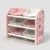 Organizator pentru jucarii Nichiduta Garden Butterfly Pink, cu 3 nivele si 6 cutii depozitare, margini rotunjite, 77x66x32 cm