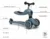 Pachet Trotineta Scoot Ride transformabila 2in1 HighwayKick 1 Lifestyle Black Gold Limited 1-5 ani