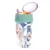 Pahar cu pai si compartiment superior, Stor, Frozen, 400 ml