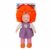 Papusa Rainbow Dolls, Dollz n More, cu par portocaliu, 45 cm