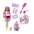 Papusa blonda cu 10 accesorii surpriza Barbie Party Unboxed Reveal