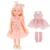 Papusa cu tinuta de schimb, Little Milly, Roz, 33 cm