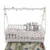 Pat casuta U-Grow alb 147.5×75 cm