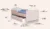 Pat pentru copii Gabbys Dollhouse, cu sertar si saltea, 2-12 ani, 160×80 cm