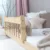 Pat pentru copii Montessori cu balustrada, Little Amy, Charlie, Balustrade cu bare rotunde, Natur, 80 x 160 cm