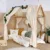 Pat pentru copii casuta Montessori, Little Amy, MonteDream, Natur, 70 x 140 cm
