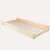 Pat pentru copii montessori tip casuta, LittleAmy, Cozi Cottage, fara balustrade, Natur, 70 x 140 cm