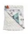 Paturica Minky pentru copii 75×75 cm K-644 Turquoise Triangle