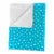 Paturica bebe dubla bumbac mincky pufos 75×95 cm stelute pe Turquise
