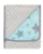 Paturica cu doua fete Minky si bumbac 80×90 cm Grey Stars