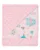 Paturica cu doua fete Minky si bumbac 80×90 cm Pink Bear